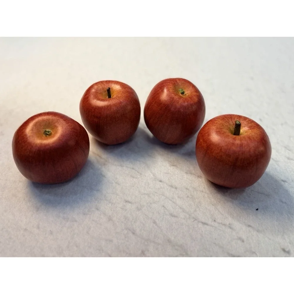 Faux Red Apples Lot of 15 Realistic Decorative Fake Fruit Display Staging Props